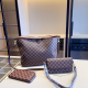 Brown Casual Plaid Chains Bags