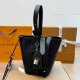 Black Casual Daily Letters Patchwork Bags
