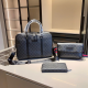 Black Gray Casual Daily Letters Zipper Bags