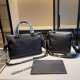 Black Casual Daily Letters Zipper Bags