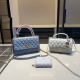 Blue Casual Daily Letters Chains Bags