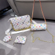 White Casual Daily Letters Chains Bags