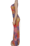 Colour Elegant Sequins Spaghetti Strap Long Dresses