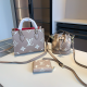 Khaki Casual Daily Letters Patchwork Bags