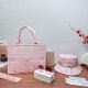 Pink Casual Daily Letters Patchwork Bags