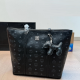 Black Casual Daily Letters Zipper Bags