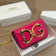 Rose Red Casual Daily Letters Chains Bags