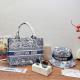 Blue Casual Daily Letters Patchwork Bags
