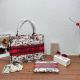 Red Casual Daily Letters Patchwork Bags
