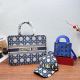 Tibetan Blue Casual Daily Letters Patchwork Bags