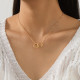 Gold Casual Solid Color Hollow Out Necklaces