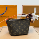 Brown Casual Daily Letters Zipper Bags