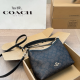 Black Brown Casual Letters Zipper Bags