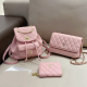 Pink Casual Daily Letters Chains Bags