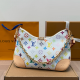 White Casual Daily Letters Zipper Bags