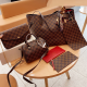Brown Casual Daily Plaid Zipper Bags