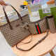 Brown Casual Daily Letters Zipper Bags