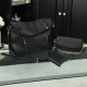 Black Casual Daily Letters Chains Bags