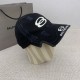 Black Casual Letters Patchwork Hat