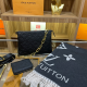 Black Casual Daily Letters Chains Bags