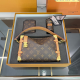 Brown Casual Daily Letters Patchwork Bags