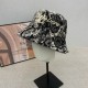 Black Casual Letters Patchwork Hat