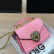Pink Casual Daily Letters Metal Accessories Trim Chains Bags