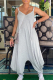 Light Gray Casual Solid Color Spaghetti Strap Loose Jumpsuits