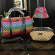 Colour Casual Daily Letters Zipper Bags