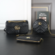 Black Casual Daily Letters Chains Bags
