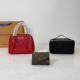 Red Casual Daily Letters Zipper Bags