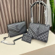 Black Casual Daily Letters Chains Bags