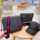 Black Casual Daily Letters Zipper Bags