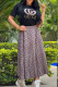 Black Daily Letters Embroidery O Neck Short Sleeve Two Pieces