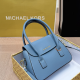 Blue Casual Daily Letters Patchwork Bags