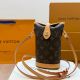 Brown Casual Daily Letters Patchwork Bags