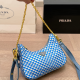 Blue Casual Daily Letters Chains Bags