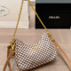 Khaki Casual Daily Letters Chains Bags