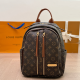 Brown Casual Daily Letters Zipper Bags