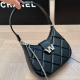 Black Casual Daily Letters Zipper Bags