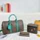 Brown Green Casual Daily Letters Zipper Bags
