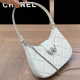 White Casual Daily Letters Zipper Bags