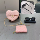 Pink Casual Daily Letters Chains Bags