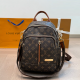 Brown Casual Daily Letters Zipper Bags