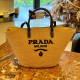 Black Casual Daily Letters Weave Bags