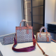 Brown Casual Daily Letters Zipper Bags