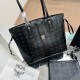 Black Casual Daily Letters Zipper Bags