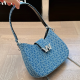 Blue Casual Daily Letters Chains Bags
