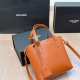 Yellow Brown Casual Daily Letters Patchwork Bags