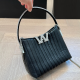 Black Casual Daily Letters Chains Bags